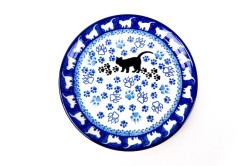 Bunzlau Gebaksbordje 1771X Black Cat  Gebaksbordjes